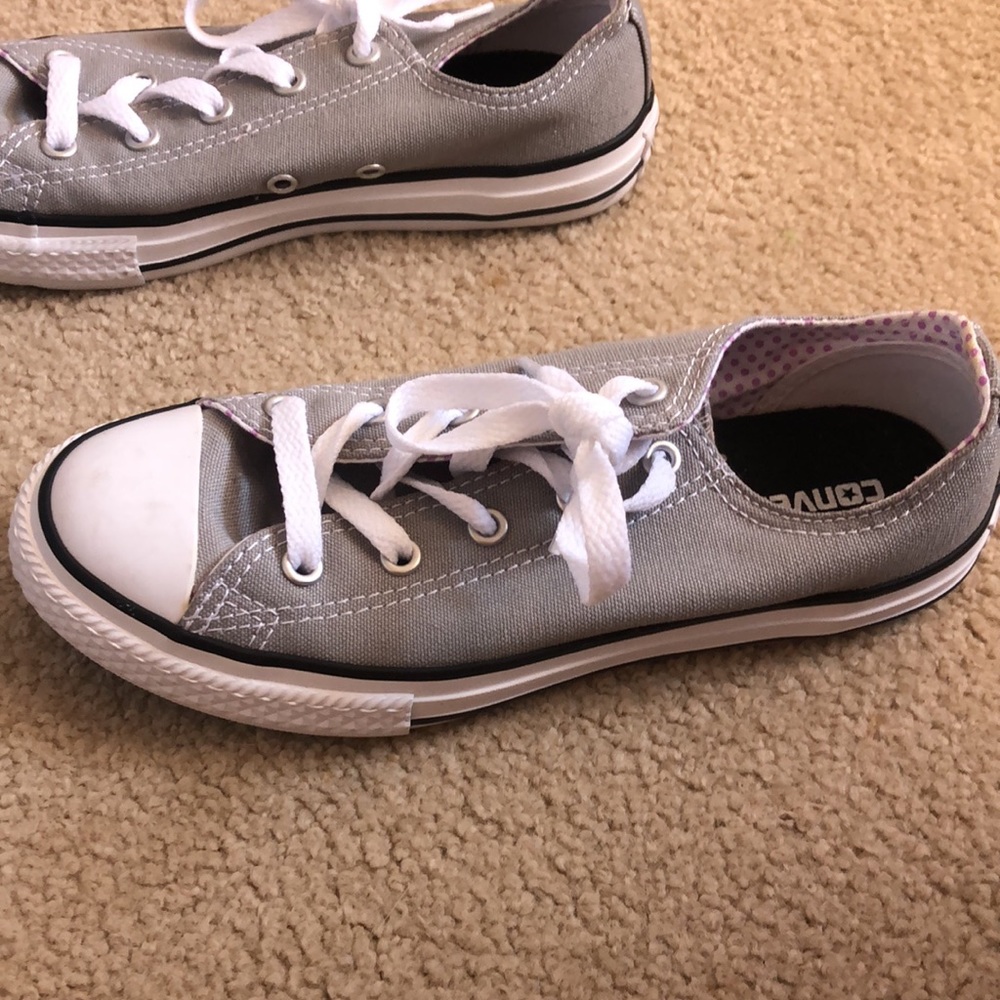 Gray Converse All Star Sneakers - Picture 2 of 5